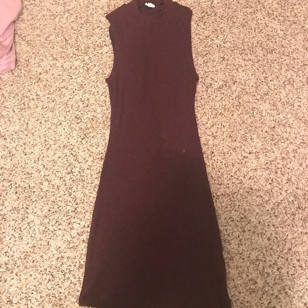 Skin tight dark purple dress